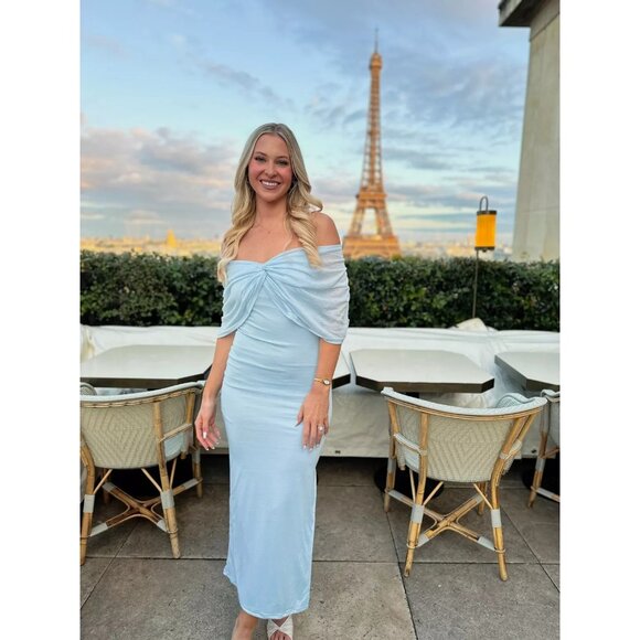 SNDYS Madrid Maxi Dress in Blue Medium New Womens Long Gown - Picture 10 of 10